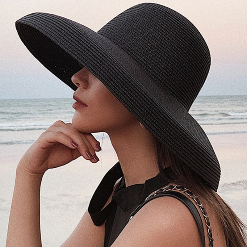 2023 Nieuwe Zomer Dames Effen  - Hat Floppy Wide recensie en prijs
