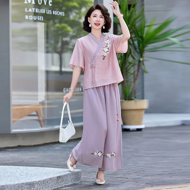 Nieuwe Chinese stijl linnen tw - Linen Pant Wide recensie en prijs