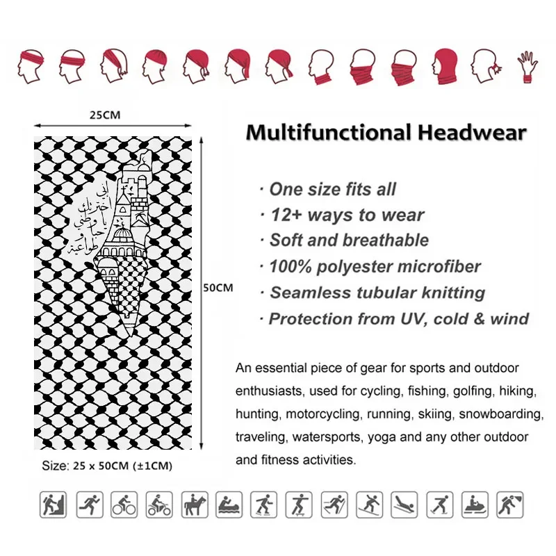 Arabische kalligrafie bandana  - Headband Summer Knit recensie en prijs